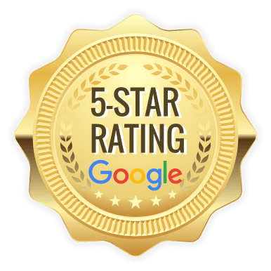 google five start rating badge